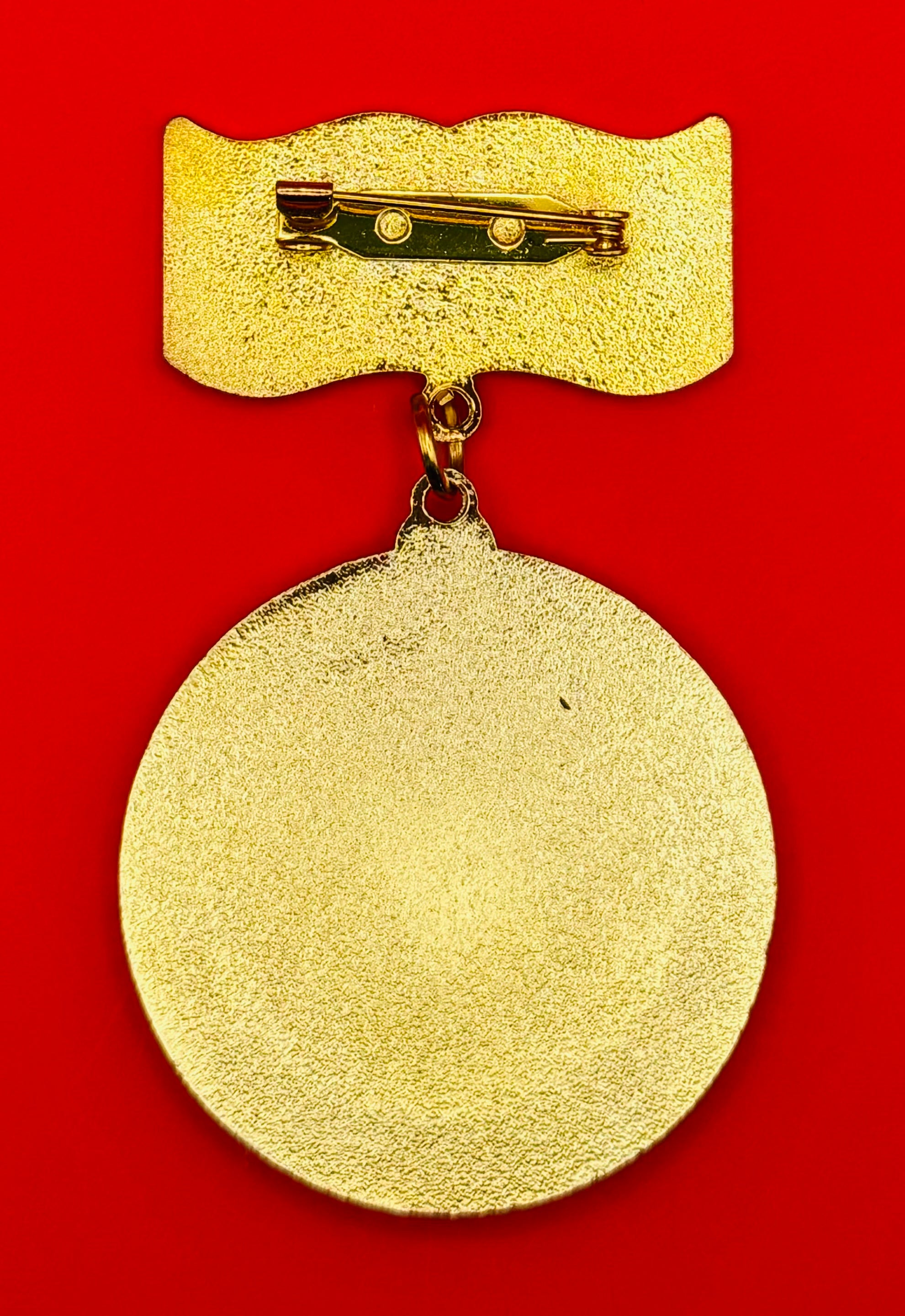 Mongolian Army Red Star Newspaper 90th Anniversary Badge