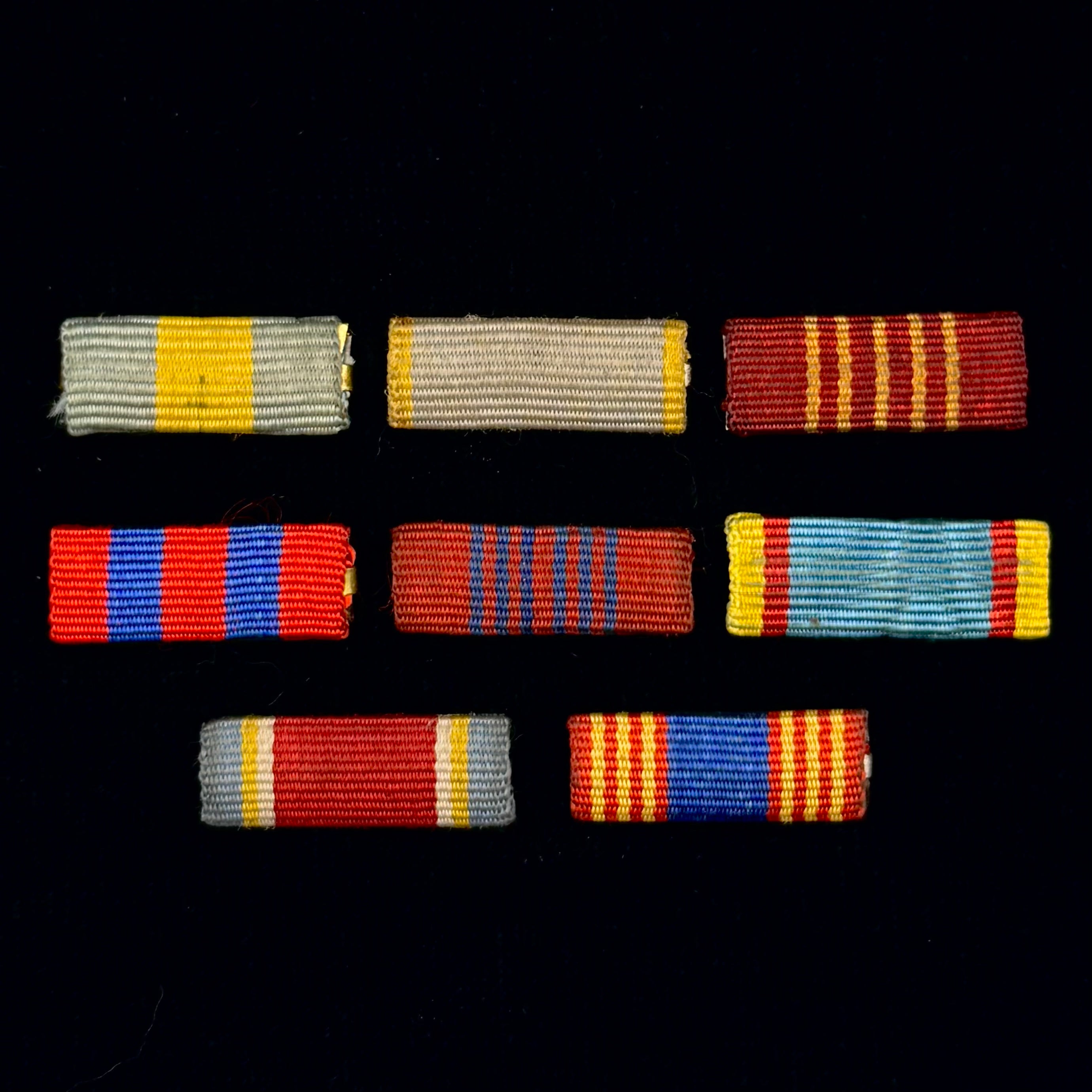 Mongolian People’s Republic Ribbon Collection – Including Polar Star Order & Key Anniversary Medals, Set of 8, Original Issue