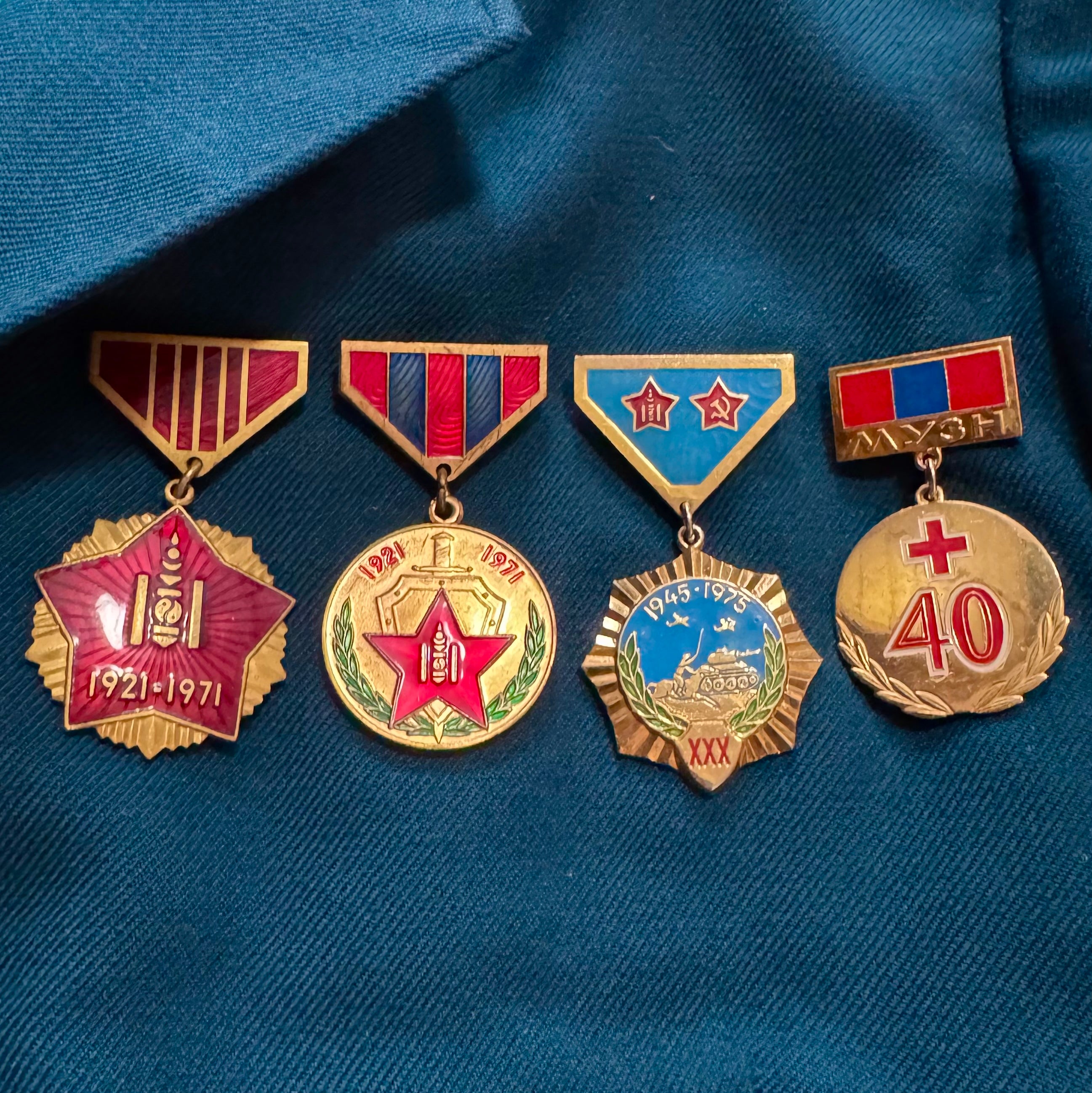 1970s Mongolian State Security Medical Officer Parade Tunic with Belt – Lieutenant Rank, Awarded, Rare Original