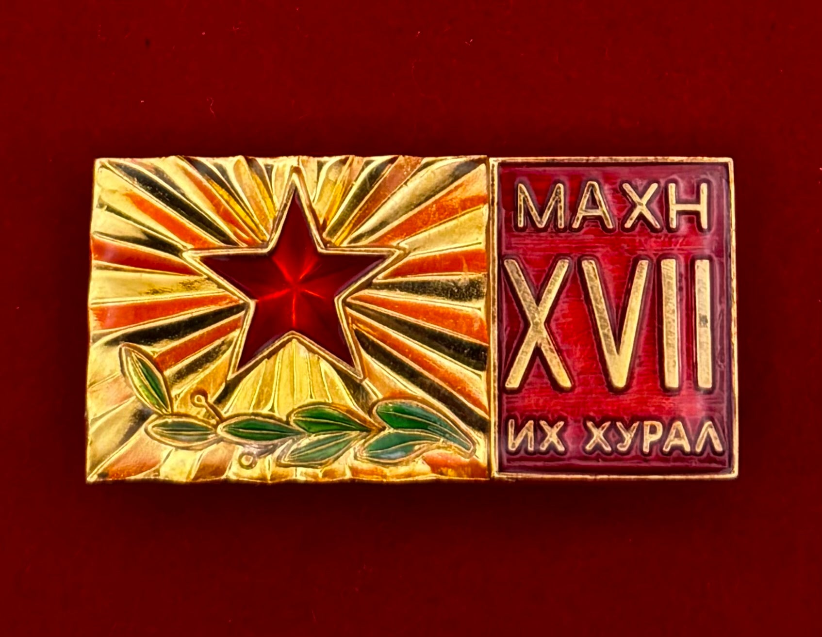 1976 Revolutionary Party XVII Congress Badge