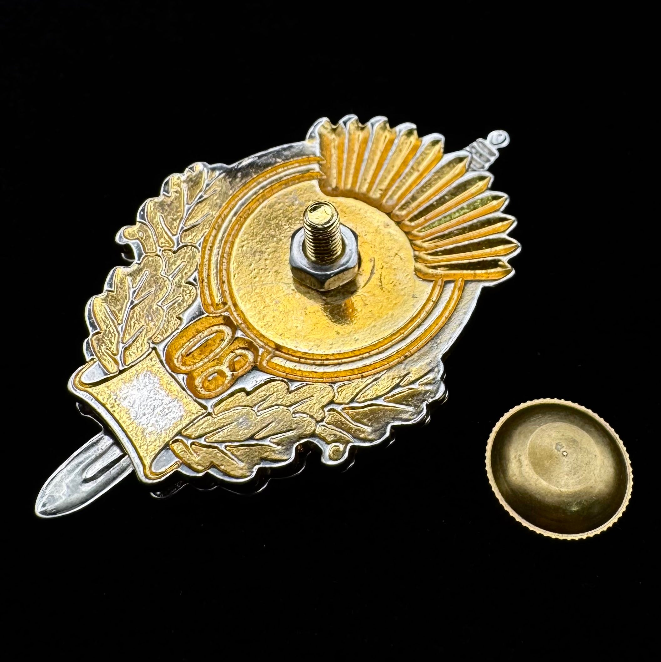 Mongolian State Special Protection Agency 80th Anniversary Badge – Rare Official Issue