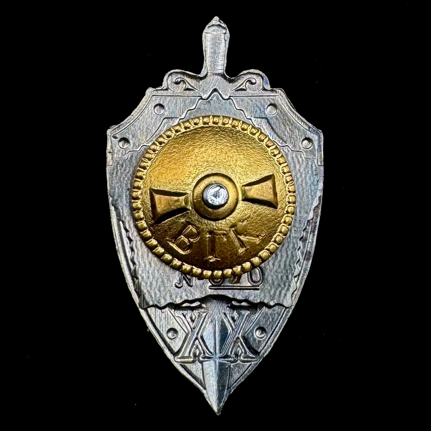 Russian SVR Foreign Intelligence Special Forces “Zaslon” 20th Anniversary Badge with Low Serial Number – Rare Official Issue