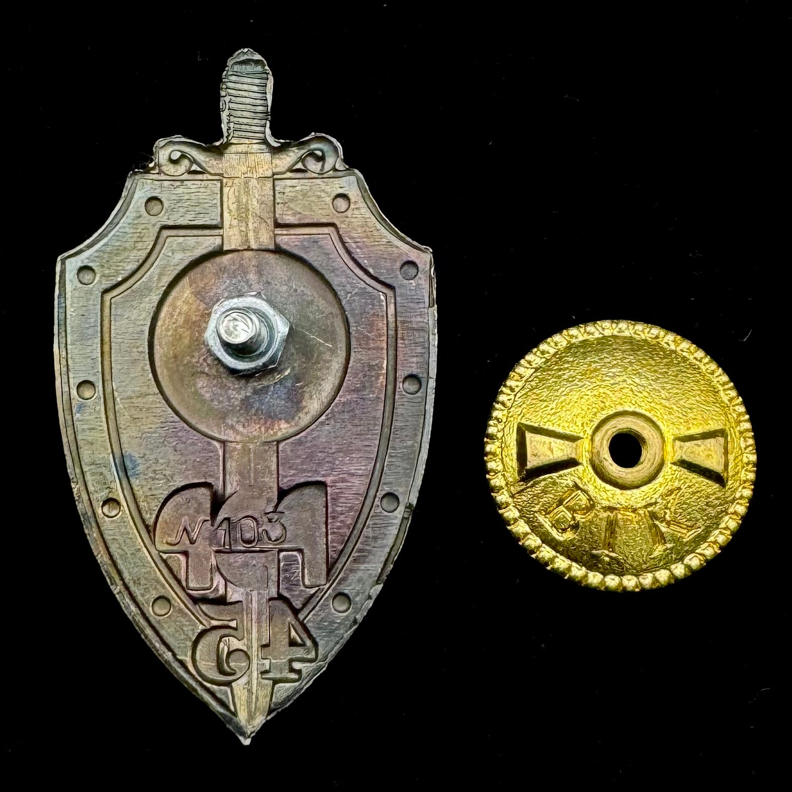 Russian SVR Foreign Intelligence Service Signals Intelligence 45th Anniversary Badge – SIGINT, Low Serial Number, Rare Official Issue