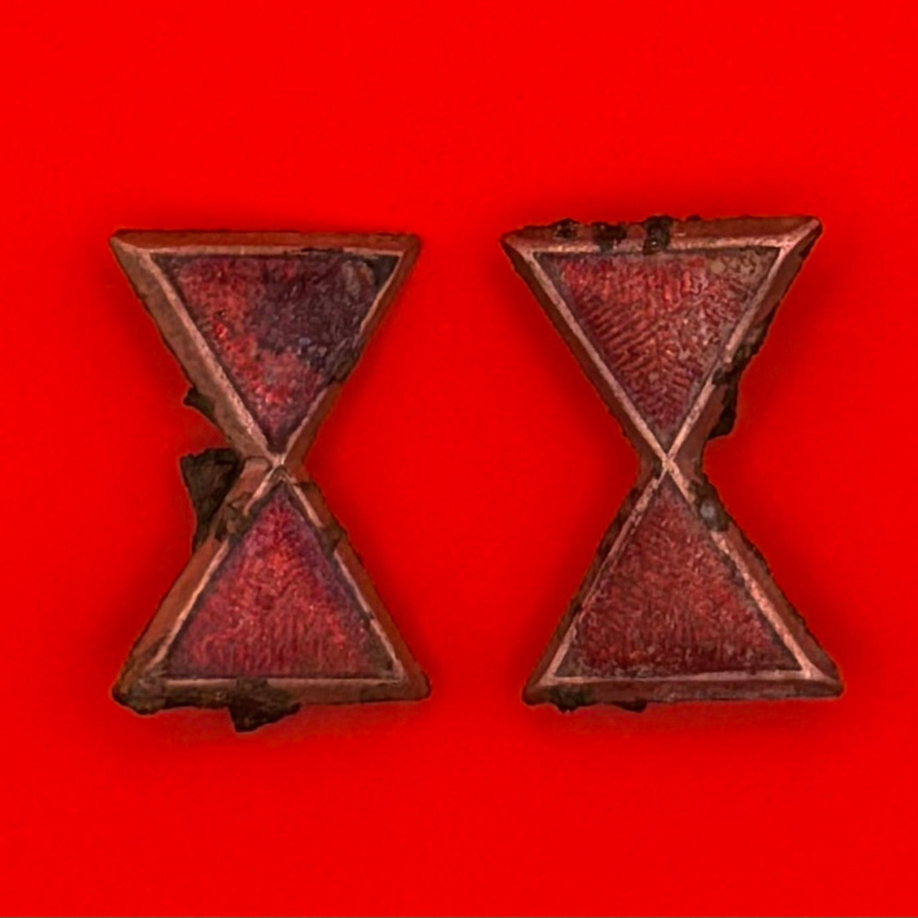 1930s Collar Enamel Badge Of Mongolian People's Revolutionary Army