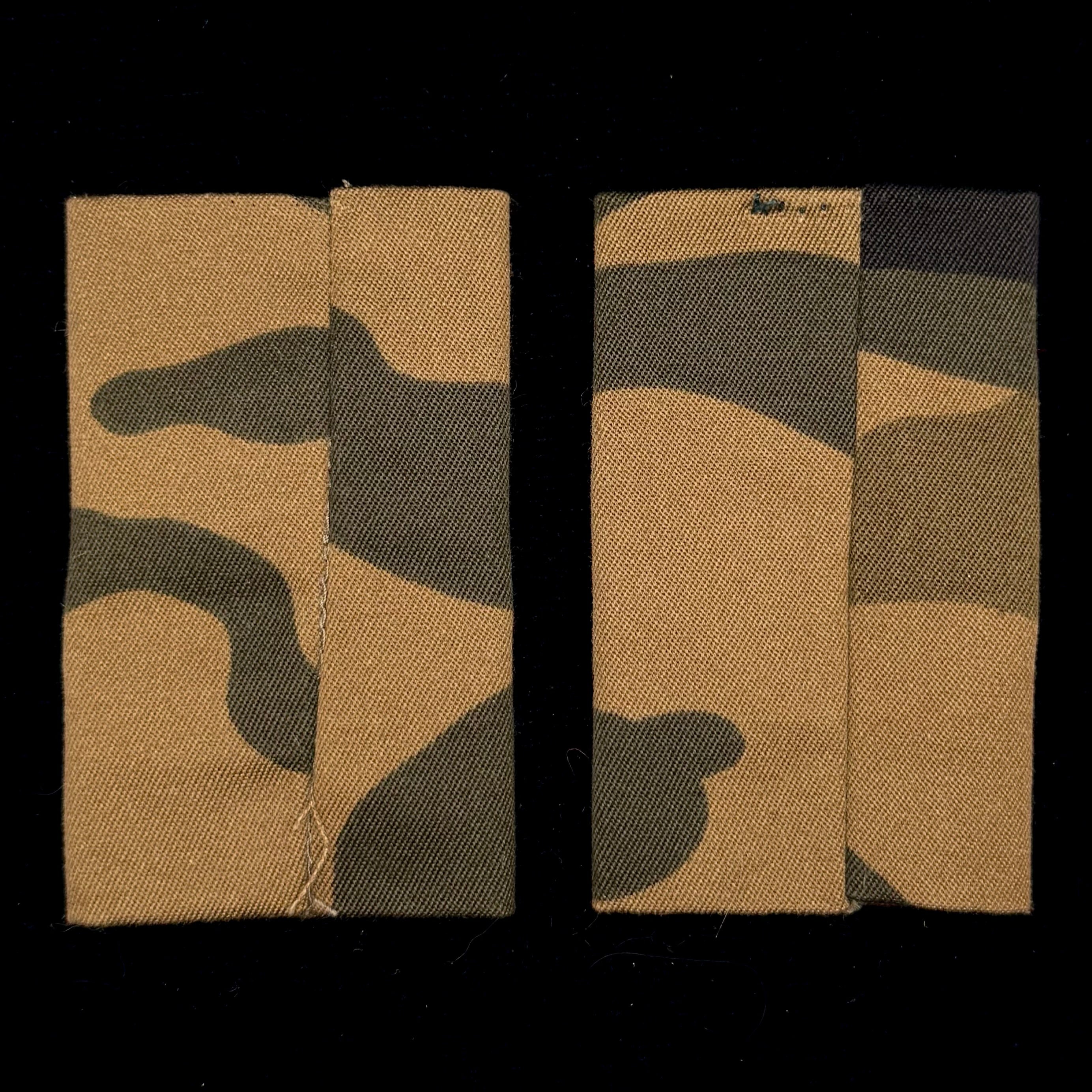 2000s Mongolian Armed Forces Major General Rank Camouflage Shoulder Boards – Discontinued Ulzii Insignia, Official Issue