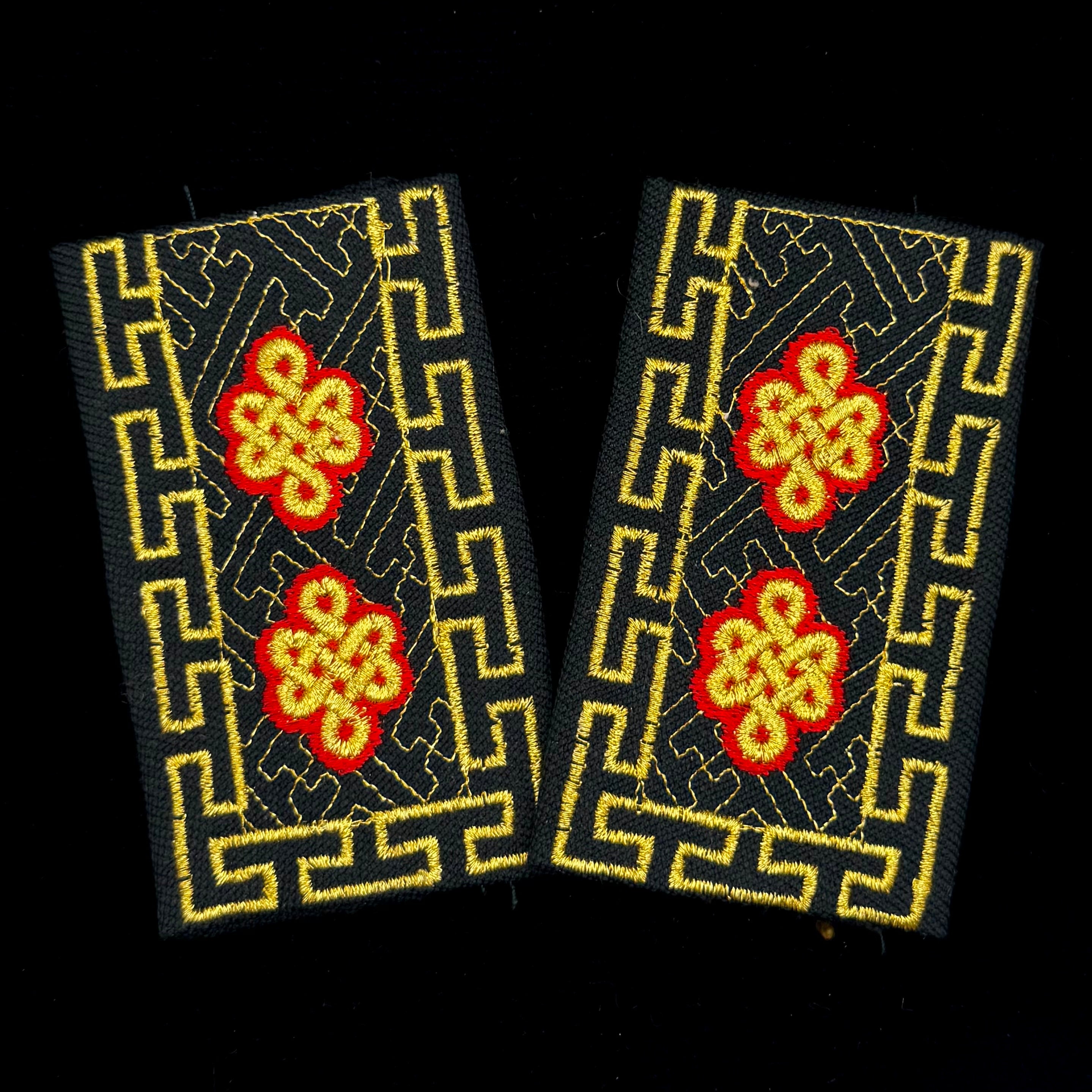2000s Mongolian Armed Forces Major General Rank Service Shoulder Boards – Discontinued Ulzii Insignia, Official Issue