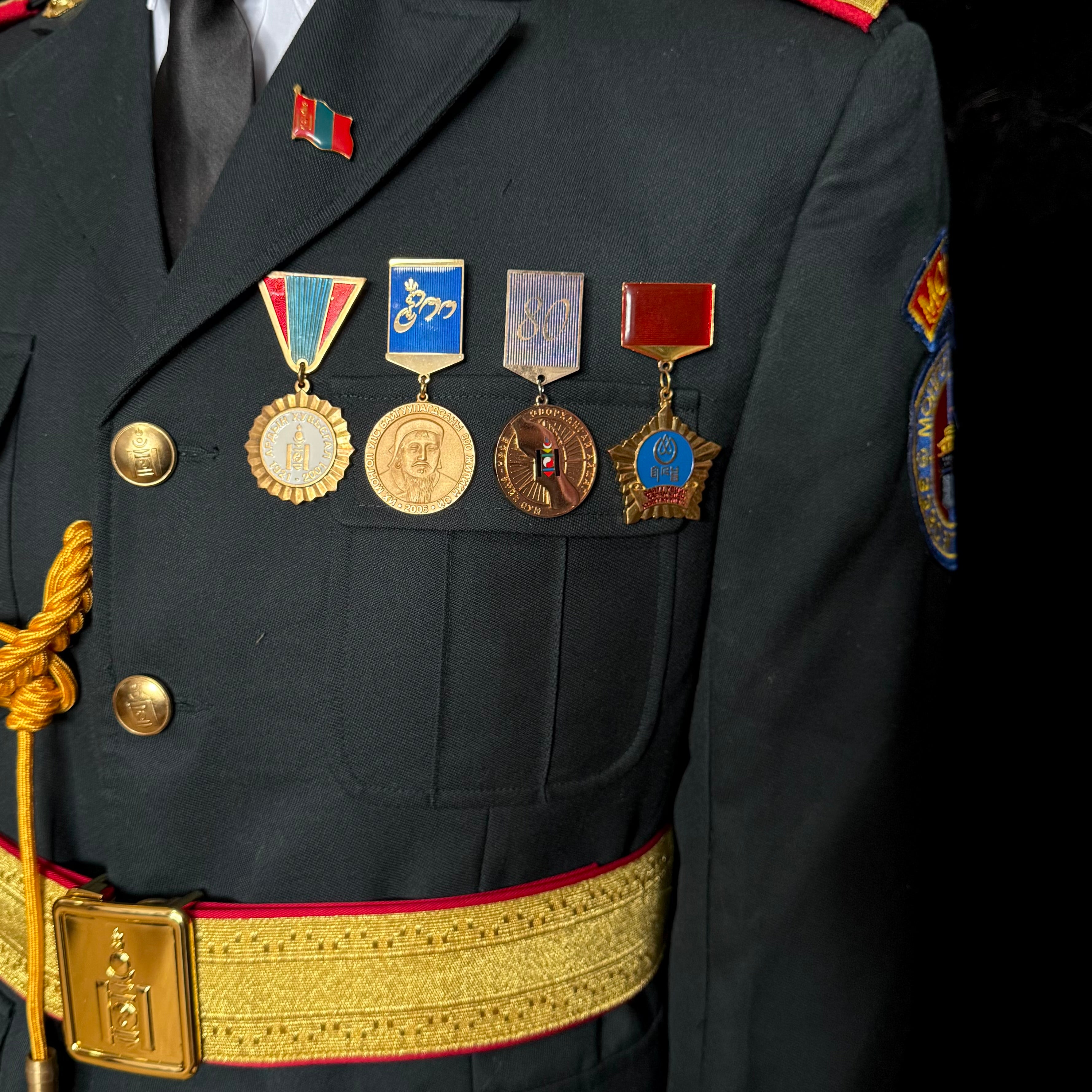 2000s Mongolian Parachute Special Forces Battalion Officer Parade Uniform Set – Lieutenant Rank, Awarded, Rare Discontinued Set