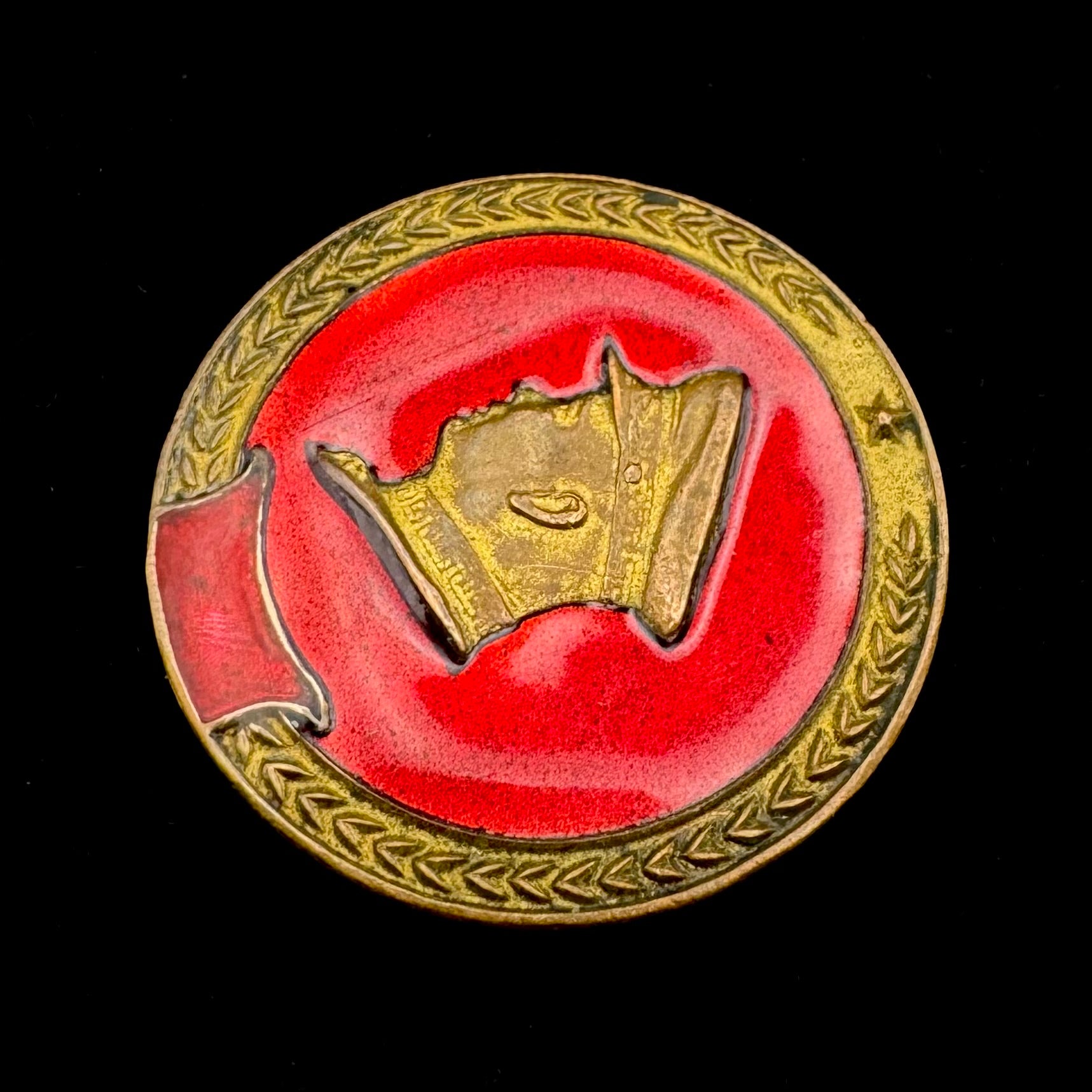 1950s Mongolian Supreme Leader Marshal Choibalsan Badge – Communist Party Honorary Award, Rare Issue