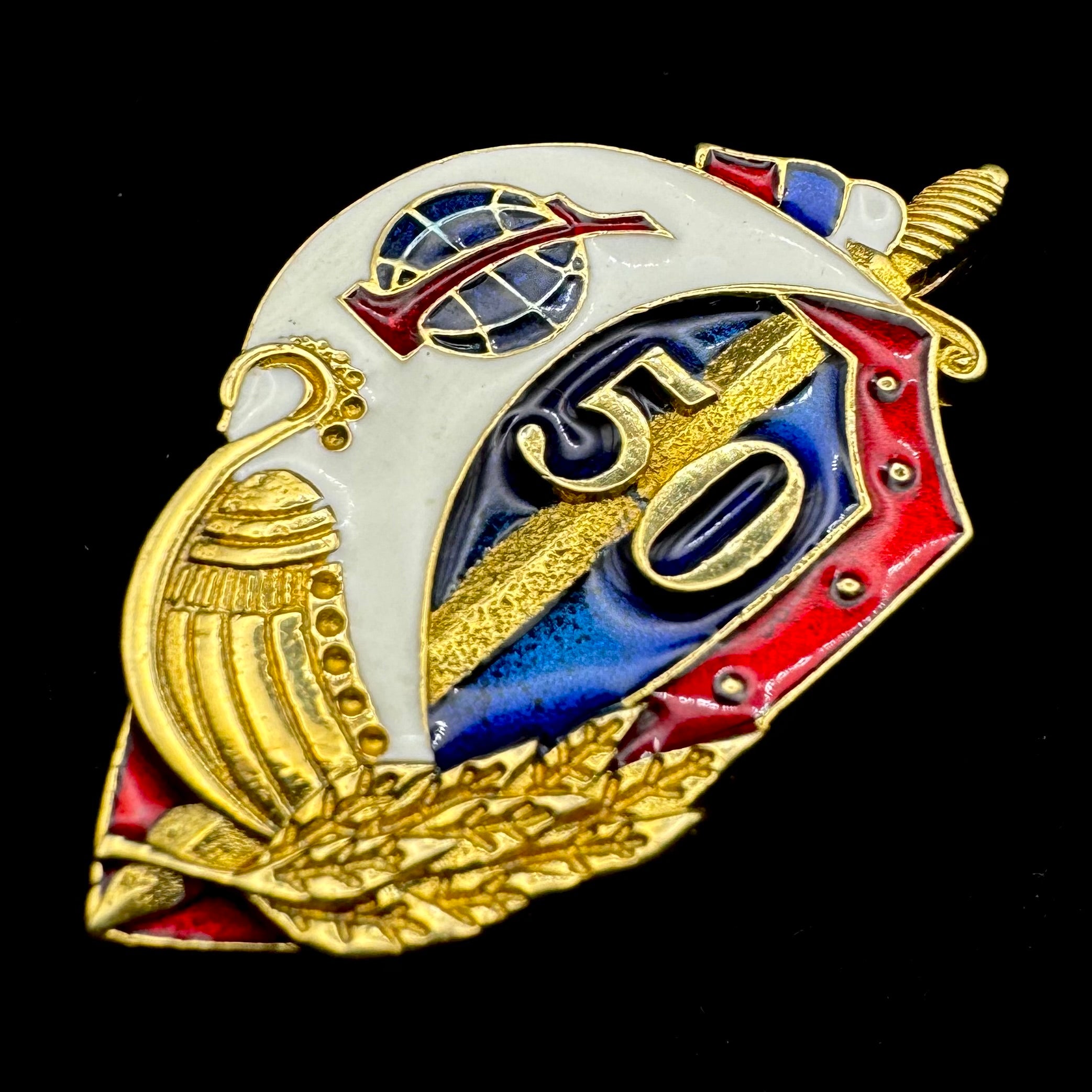 Russian SVR Illegal Intelligence Directorate “S” 1st Department 50th Anniversary Badge – Rare Issue