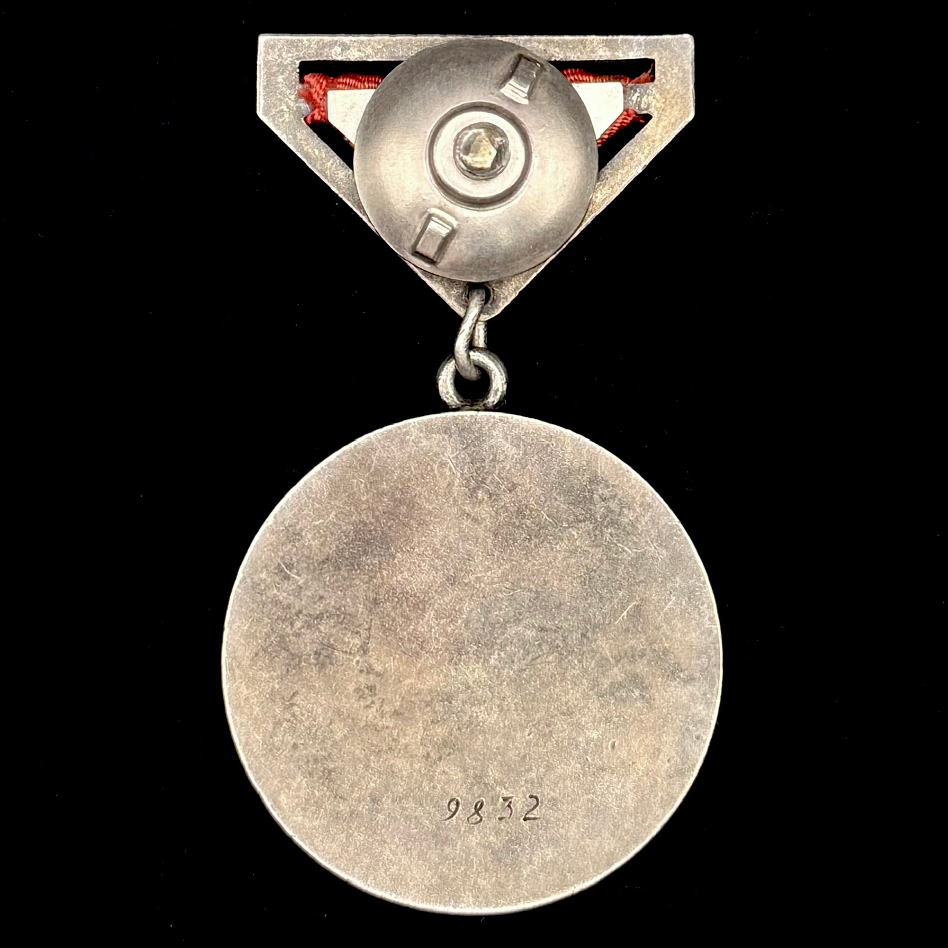 1960s Mongolian Honorary Medal Of Combat – Type I, Variation III, Silver, Beautifully Toned, Moscow Mint, Official Issue