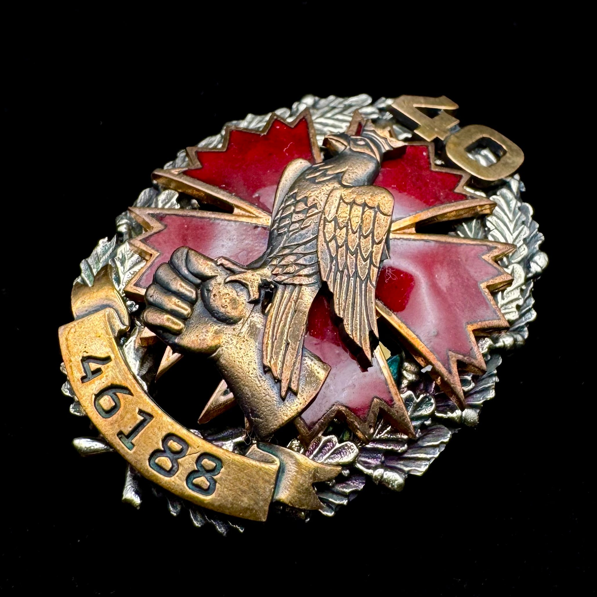 Russian GRU Moscow Intelligence Center Unit 46188 40th Anniversary Badge – Rare Official Issue