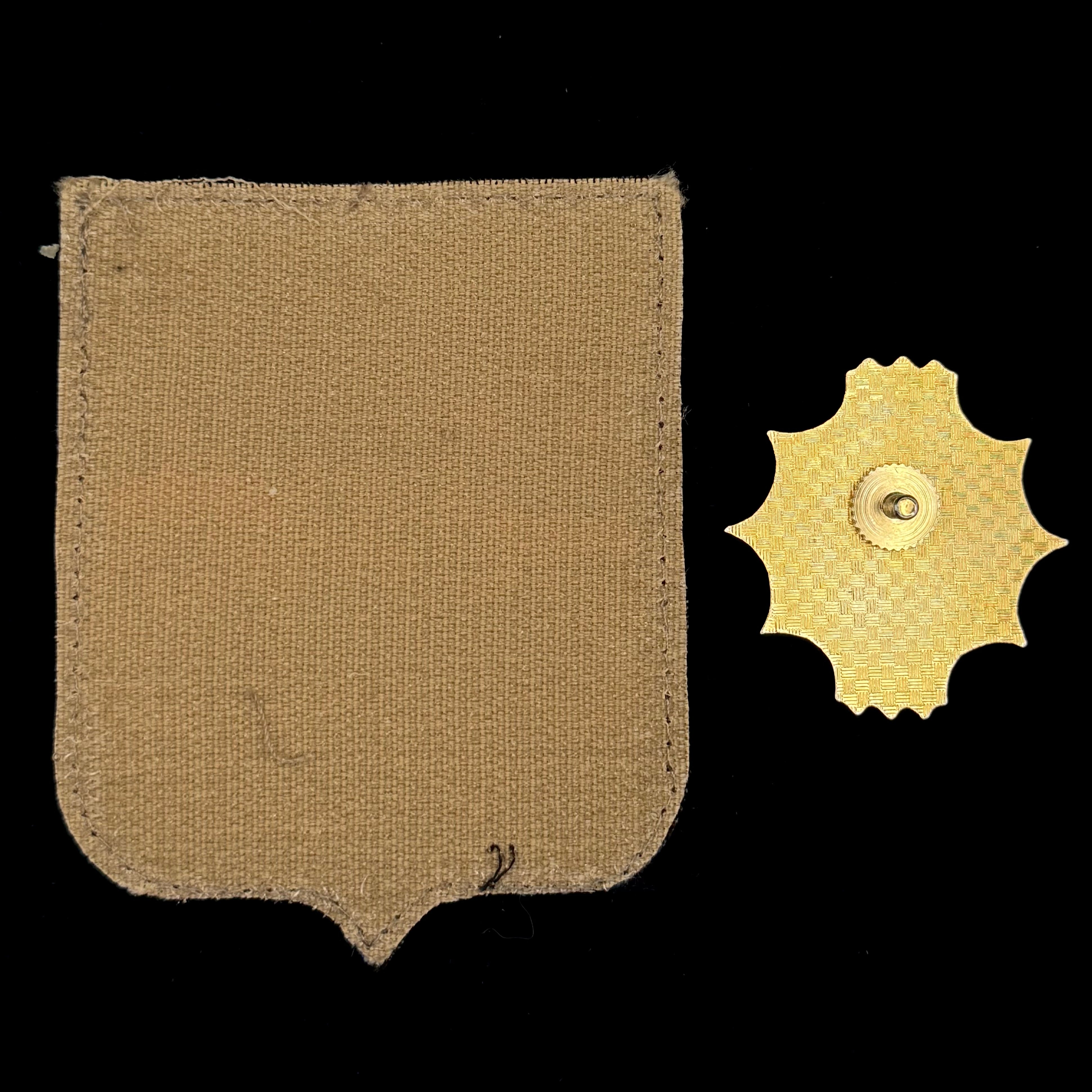 Mongolian Military 336th Unit Service Badge with Original Embroidered Patch – BMP-1 Design, Official Issue