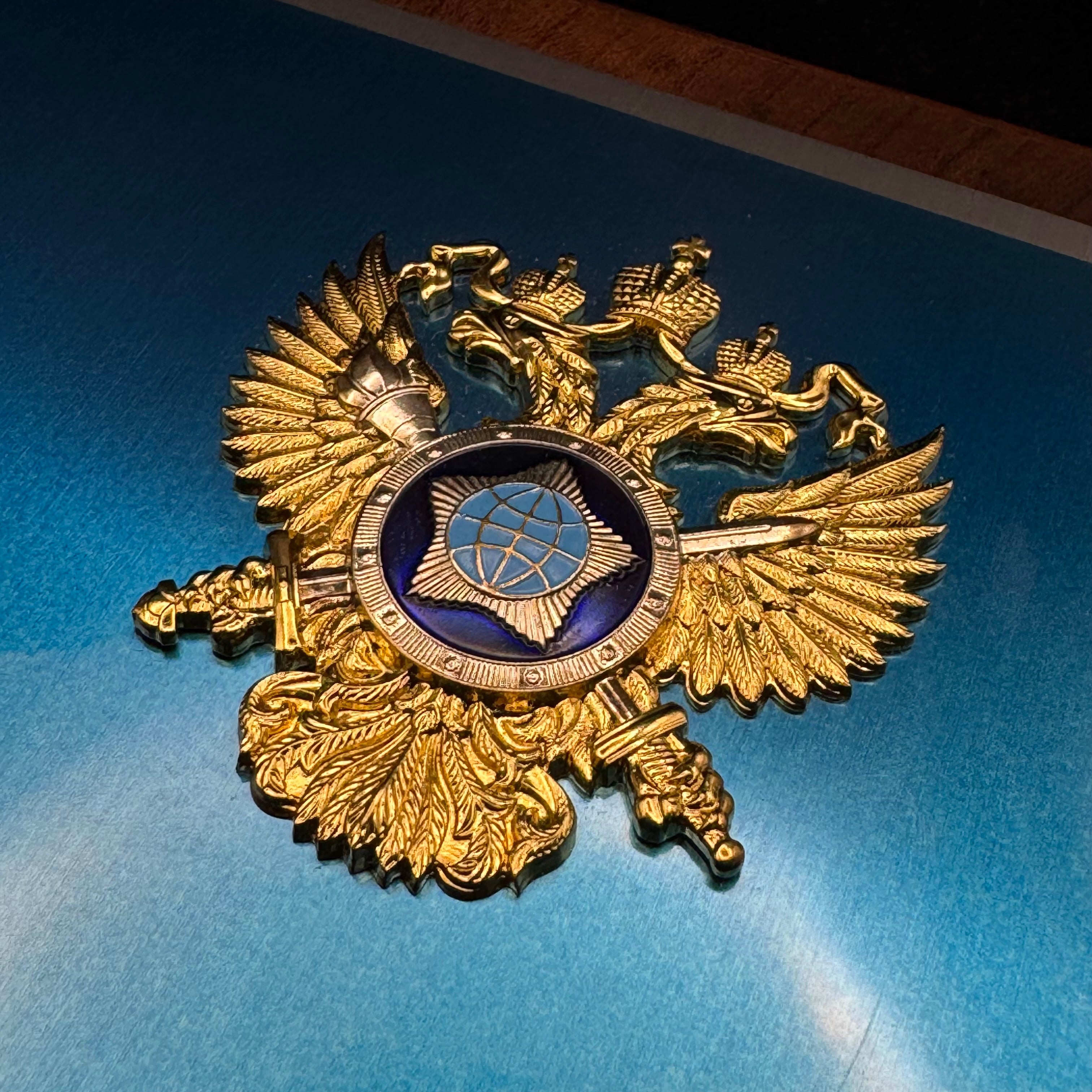 Russian SVR Foreign Intelligence Service Official Presentation Wall Plaque – Yasenevo Headquarters Building, Rare Issue