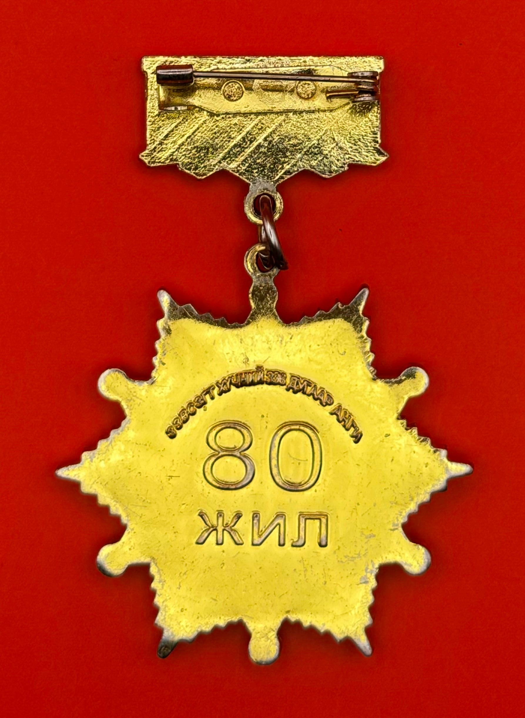 Mongolian Army Great Gobi Garrison 80th Anniversary Badge