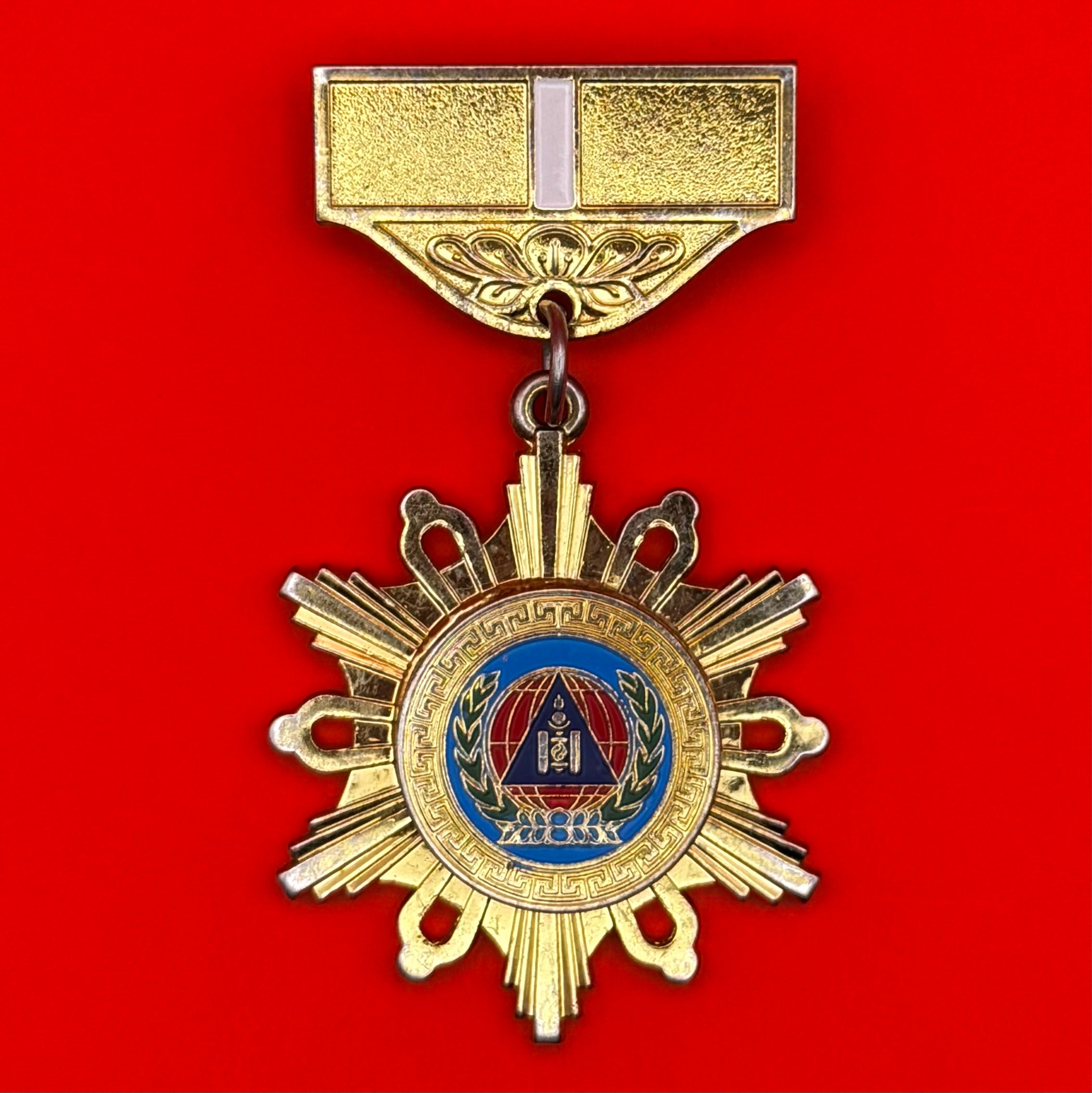 Mongolian Firefighters and Rescuers 1st Class Medal – 20 Years of Service Award